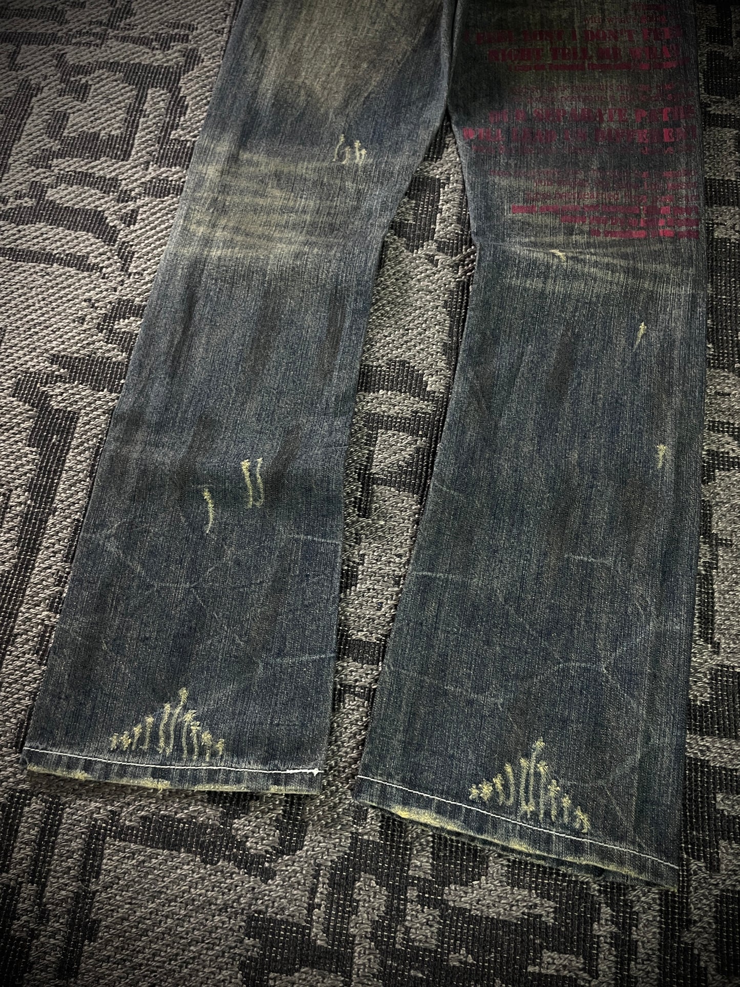 In the attic Patch Boot Cut Jeans