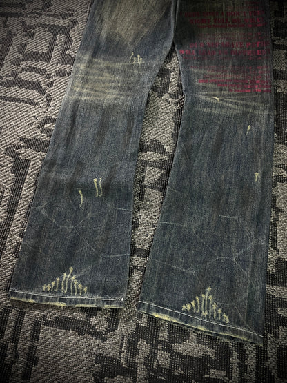 In the attic Patch Boot Cut Jeans