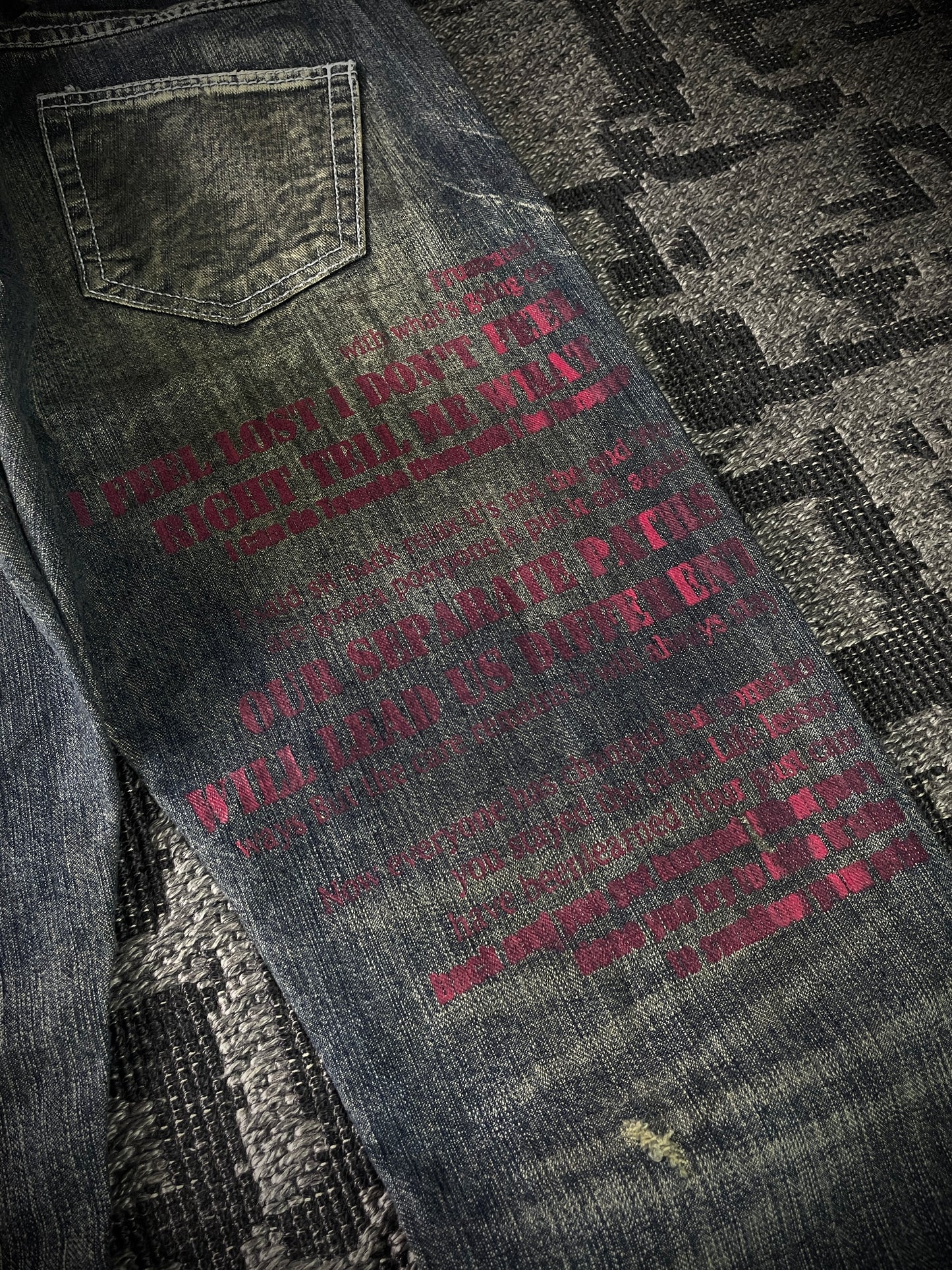 In the attic Patch Boot Cut Jeans