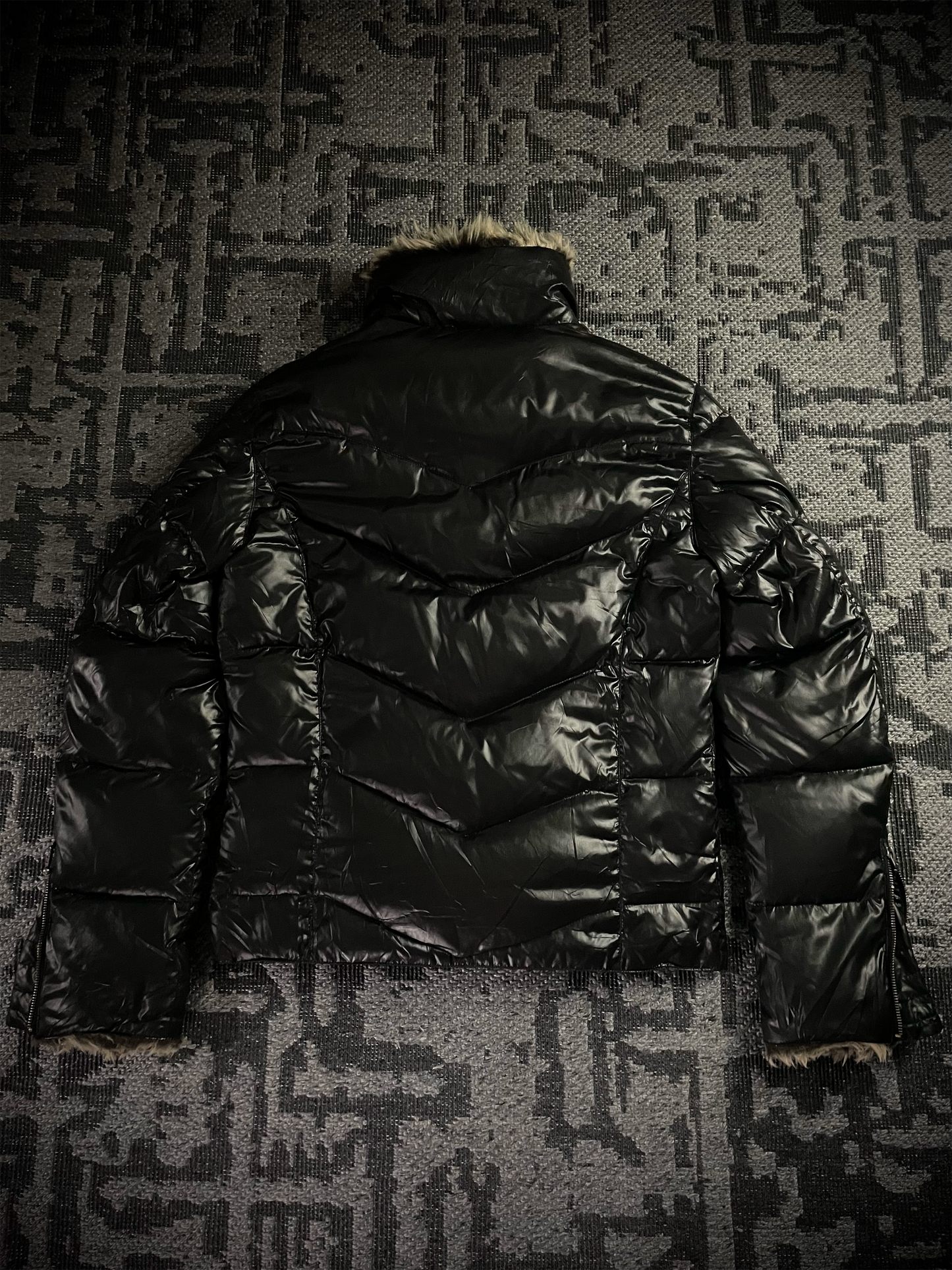 Sorridere Fur Puffer Down Jacket