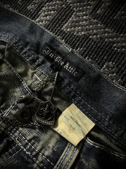 In the attic Patch Boot Cut Jeans