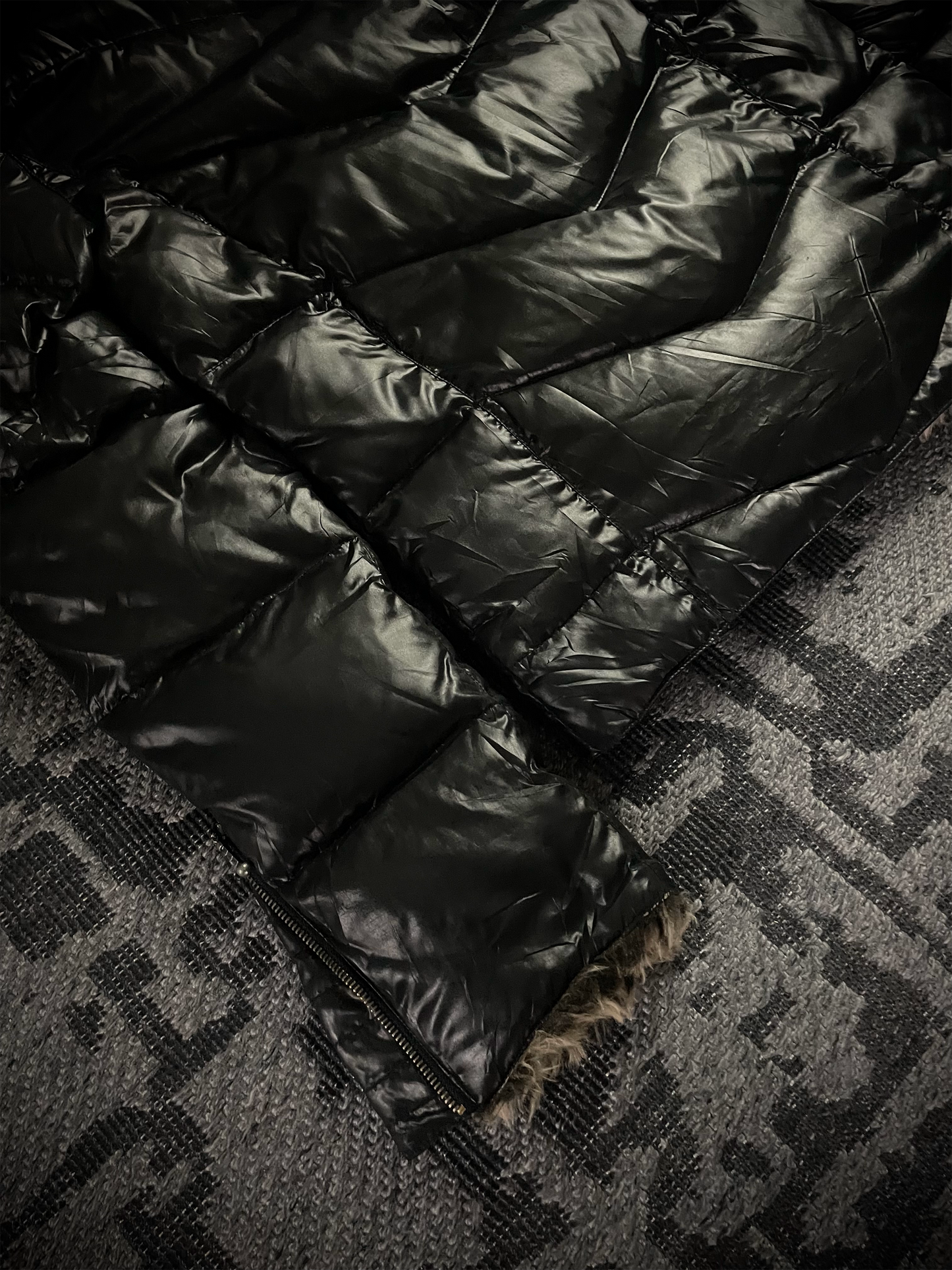 Sorridere Fur Puffer Down Jacket