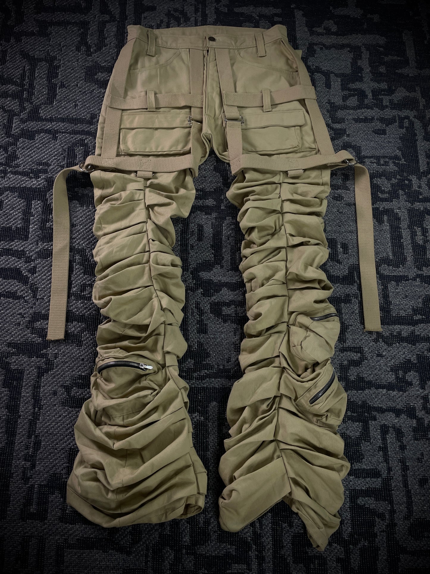 Kam Vercetti Super Stacked Cargo Flared Pants