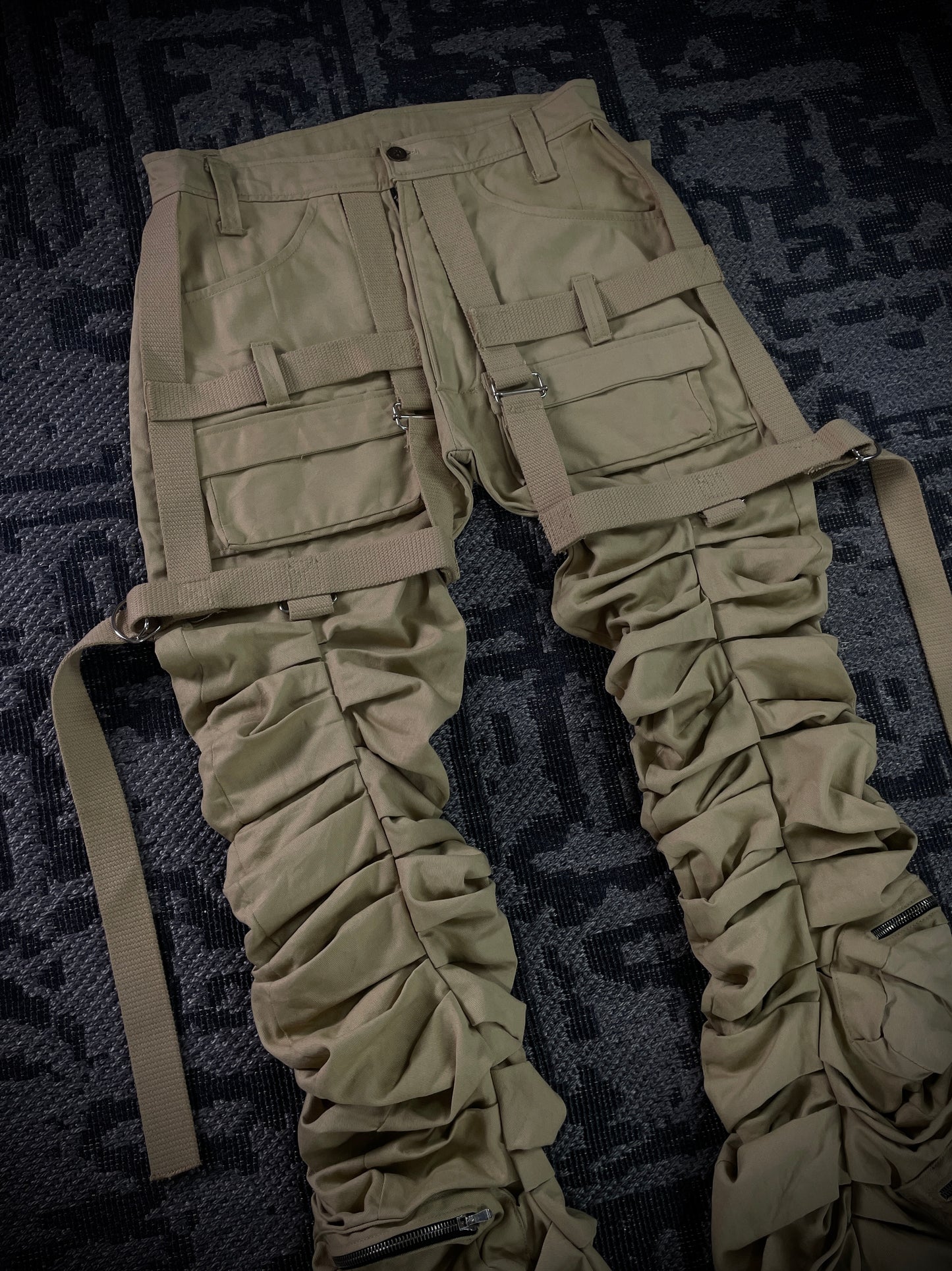 Kam Vercetti Super Stacked Cargo Flared Pants