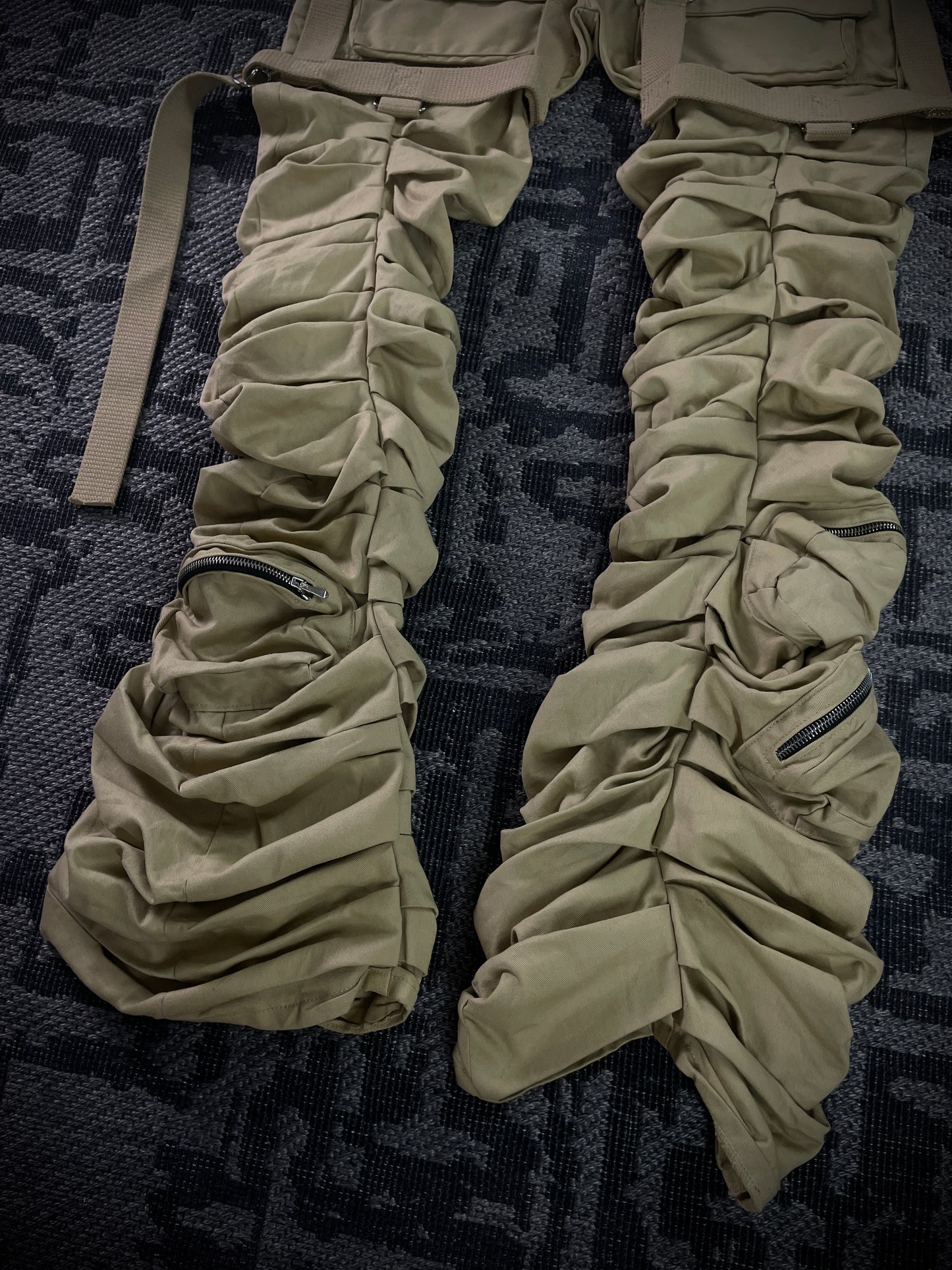 Kam Vercetti Super Stacked Cargo Flared Pants