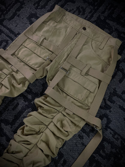 Kam Vercetti Super Stacked Cargo Flared Pants