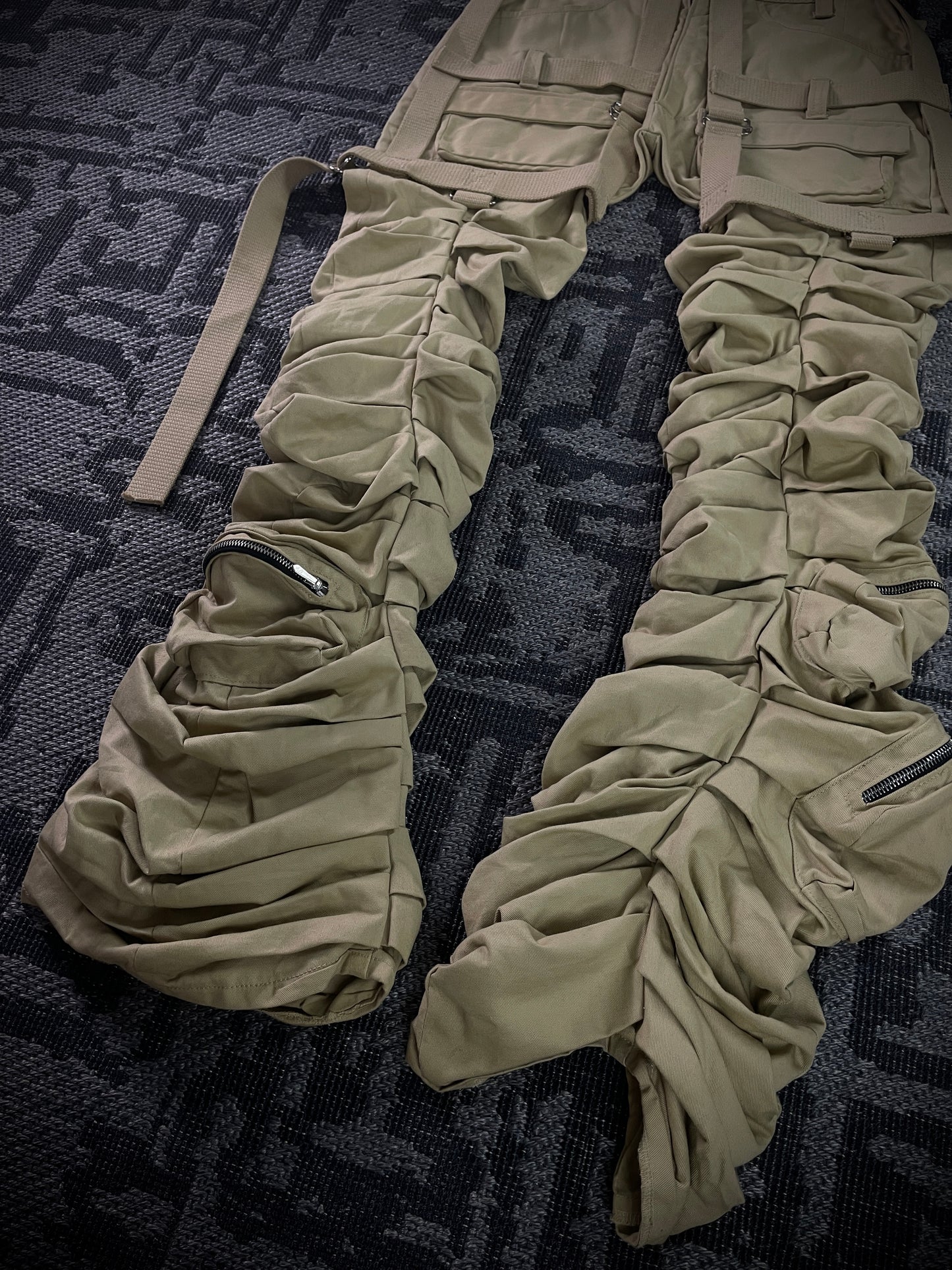 Kam Vercetti Super Stacked Cargo Flared Pants