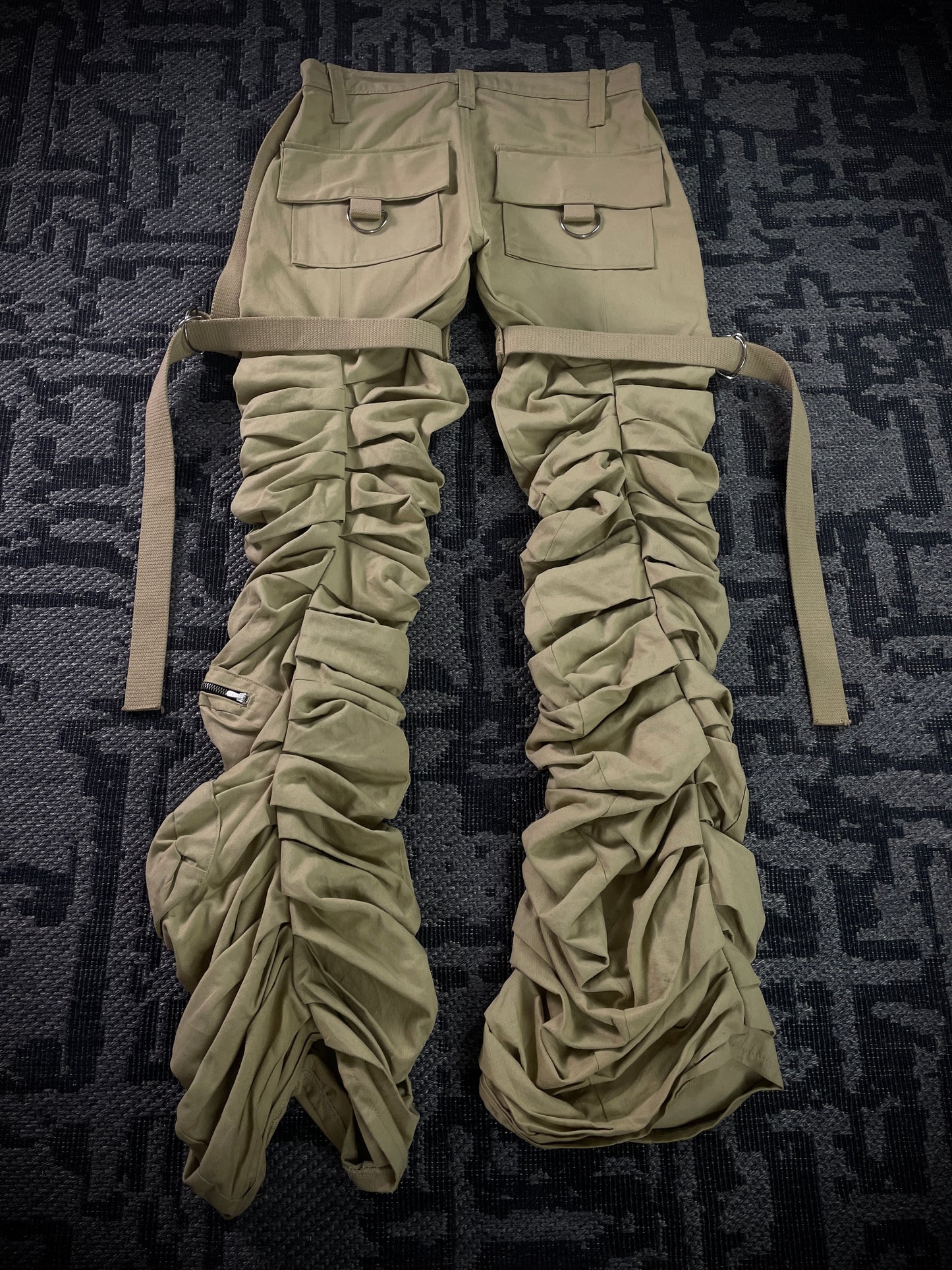 Kam Vercetti Super Stacked Cargo Flared Pants