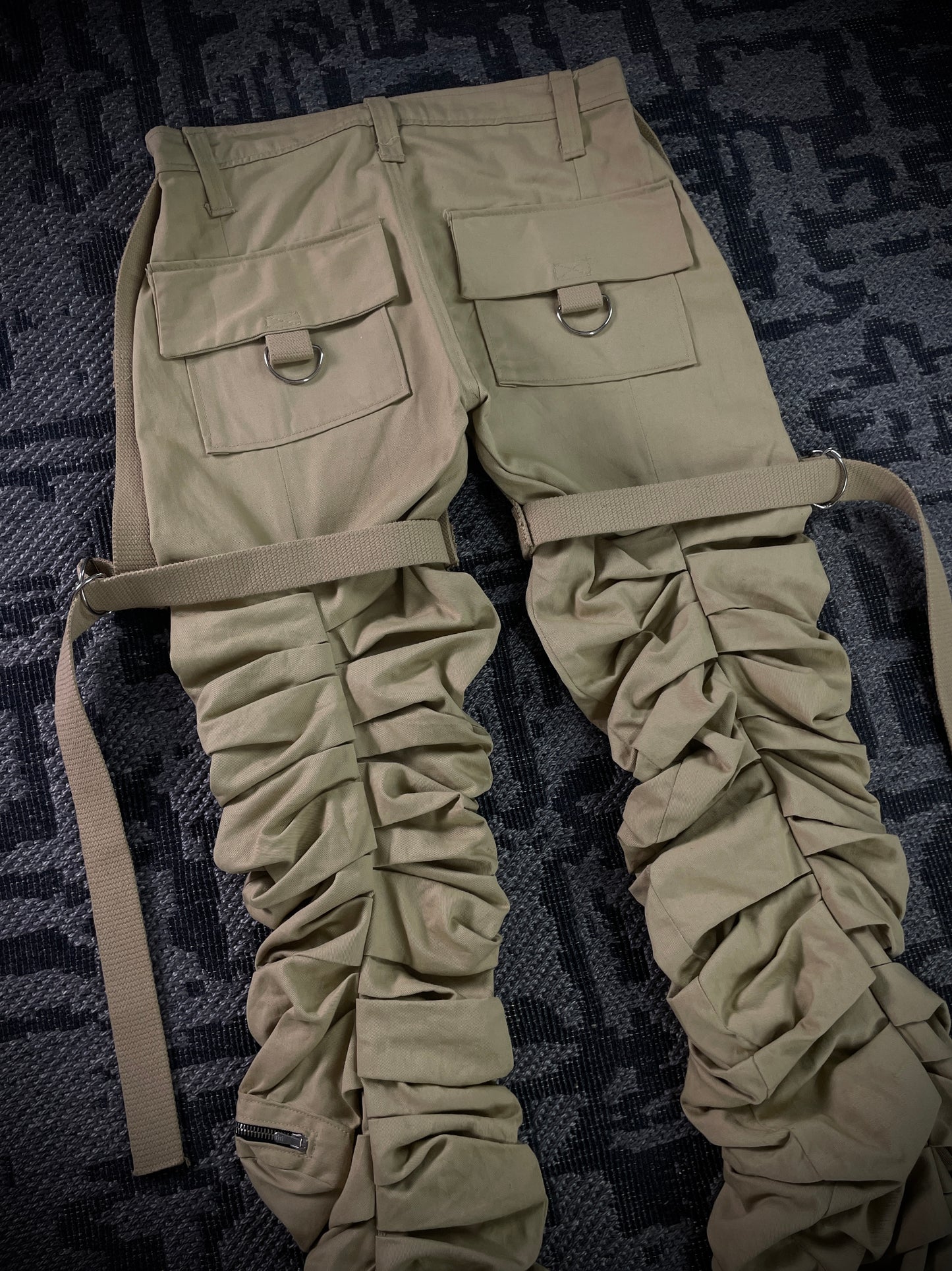 Kam Vercetti Super Stacked Cargo Flared Pants