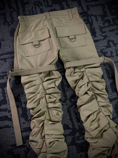 Kam Vercetti Super Stacked Cargo Flared Pants