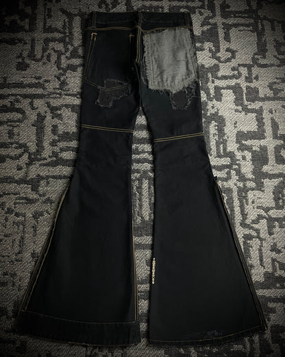 (For offer)IF SIX WAS NINE MUD MAX/ BBF YIM and YAM Reversible Flared Pants