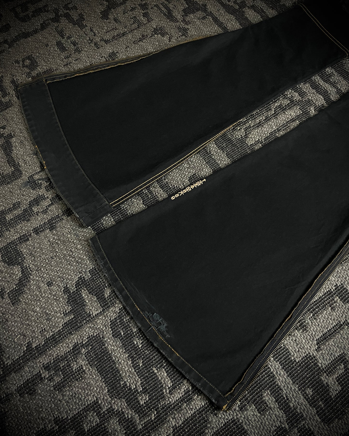 (For offer)IF SIX WAS NINE MUD MAX/ BBF YIM and YAM Reversible Flared Pants