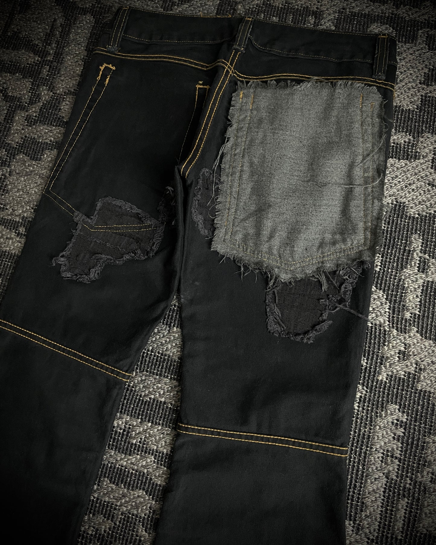 (For offer)IF SIX WAS NINE MUD MAX/ BBF YIM and YAM Reversible Flared Pants