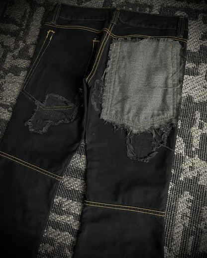 (For offer)IF SIX WAS NINE MUD MAX/ BBF YIM and YAM Reversible Flared Pants