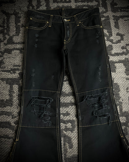 (For offer)IF SIX WAS NINE MUD MAX/ BBF YIM and YAM Reversible Flared Pants