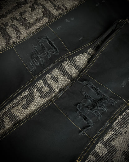 (For offer)IF SIX WAS NINE MUD MAX/ BBF YIM and YAM Reversible Flared Pants