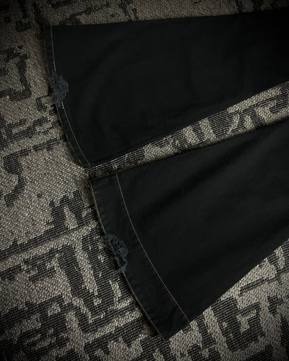 (For offer)IF SIX WAS NINE MUD MAX/ BBF YIM and YAM Reversible Flared Pants