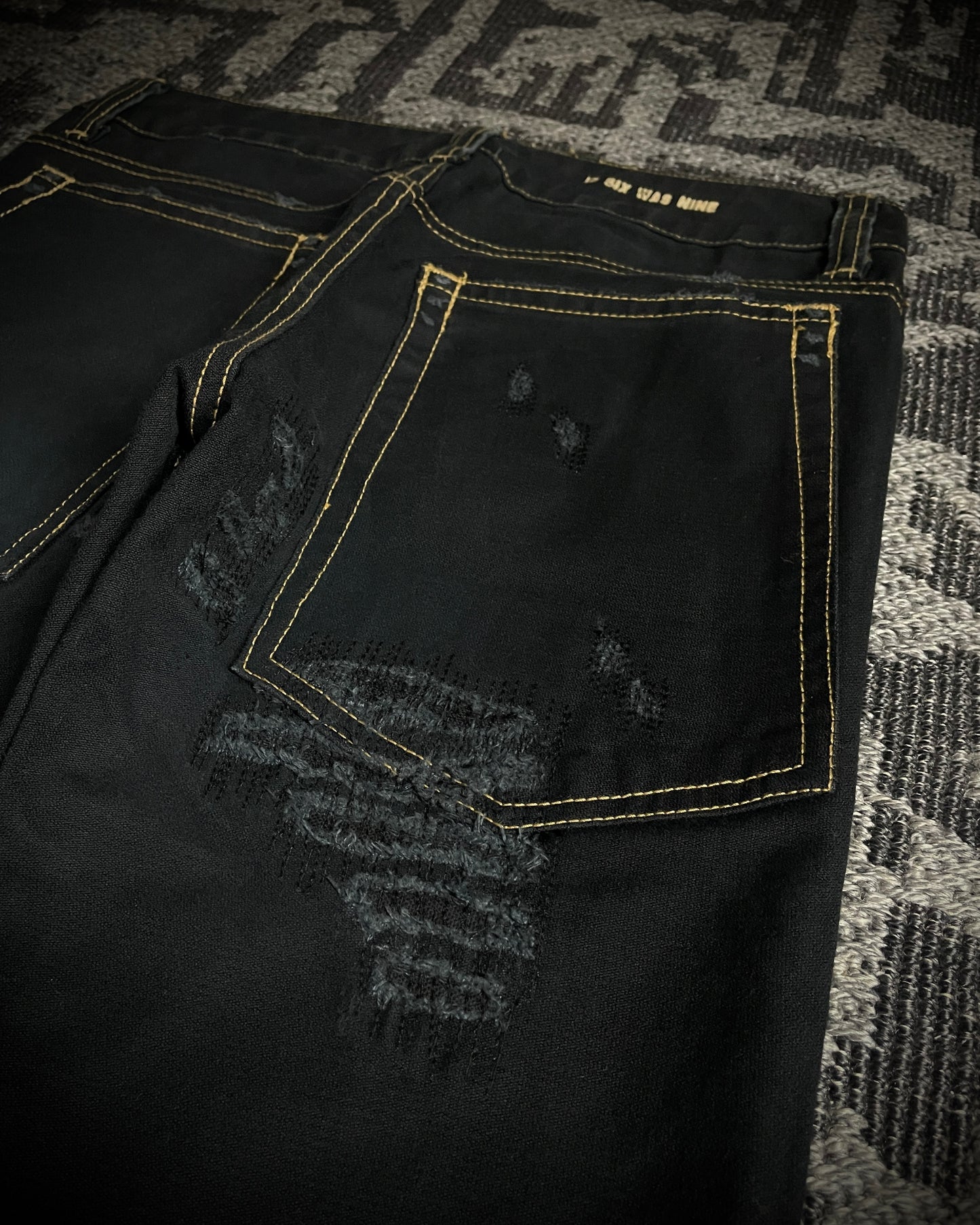 (For offer)IF SIX WAS NINE MUD MAX/ BBF YIM and YAM Reversible Flared Pants