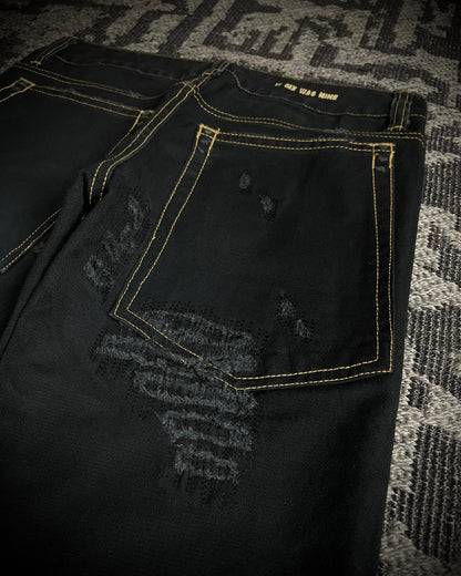 (For offer)IF SIX WAS NINE MUD MAX/ BBF YIM and YAM Reversible Flared Pants