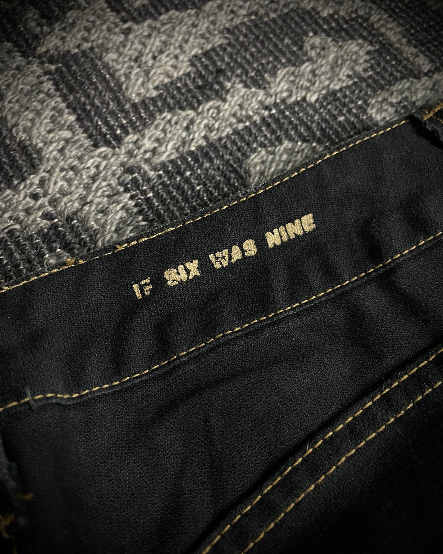 (For offer)IF SIX WAS NINE MUD MAX/ BBF YIM and YAM Reversible Flared Pants