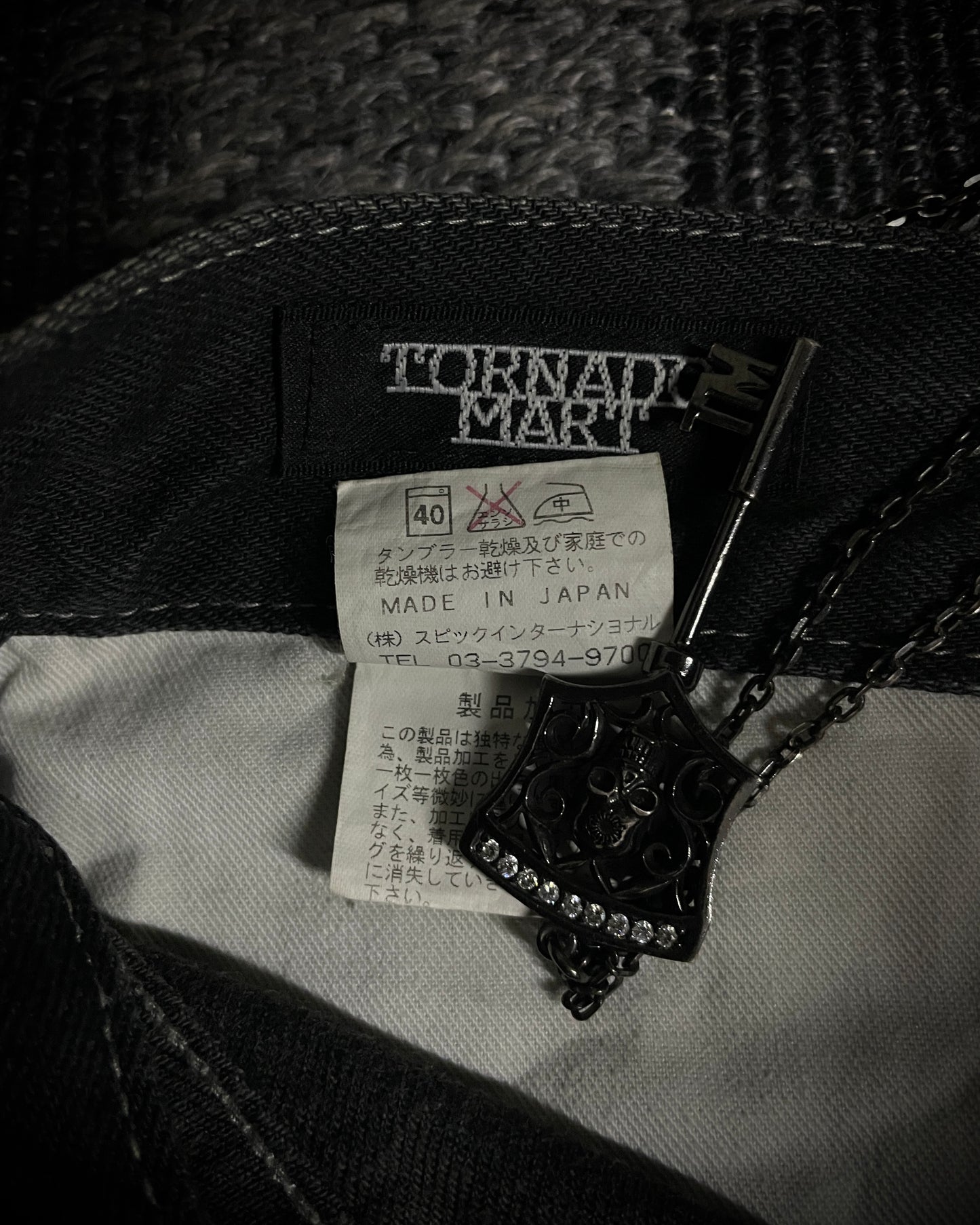 Tornado Mart Whiskered Black Boot Cut Jeans