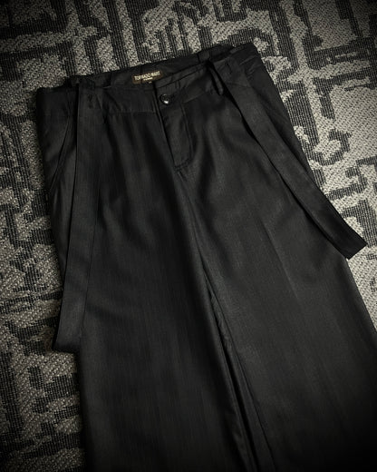 Tornado Mart Femme Wide-Leg Strap Pants