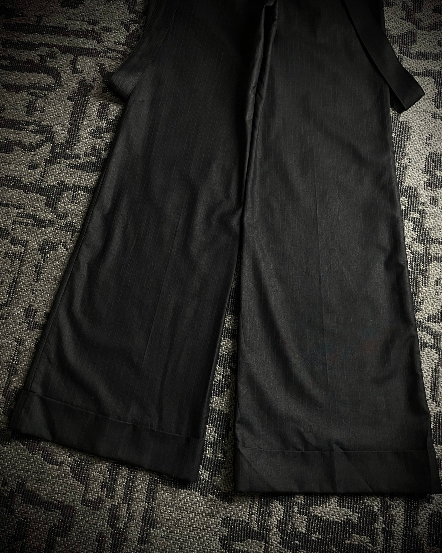 Tornado Mart Femme Wide-Leg Strap Pants