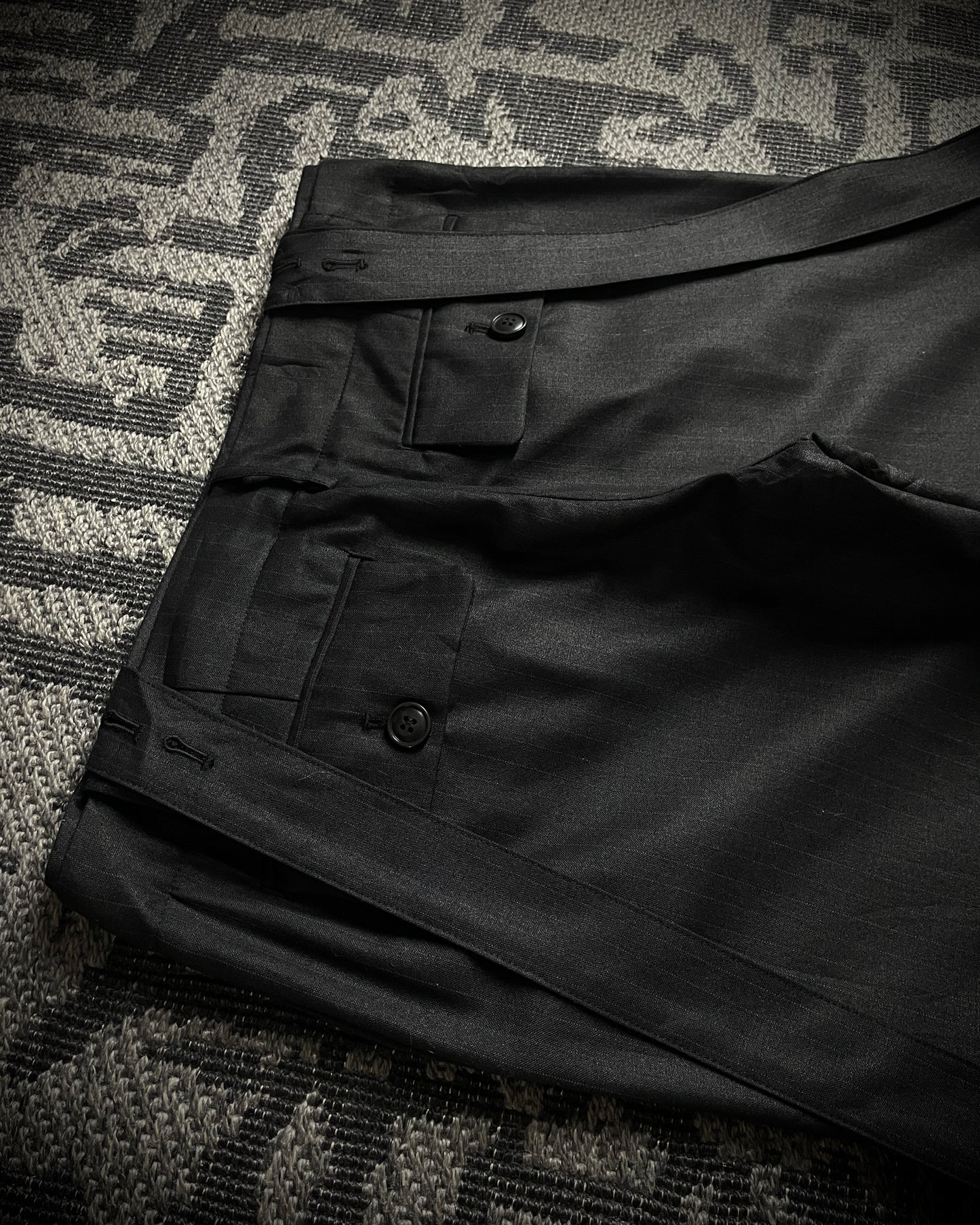 Tornado Mart Femme Wide-Leg Strap Pants