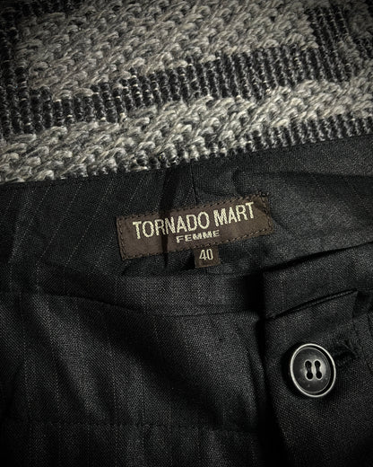 Tornado Mart Femme Wide-Leg Strap Pants