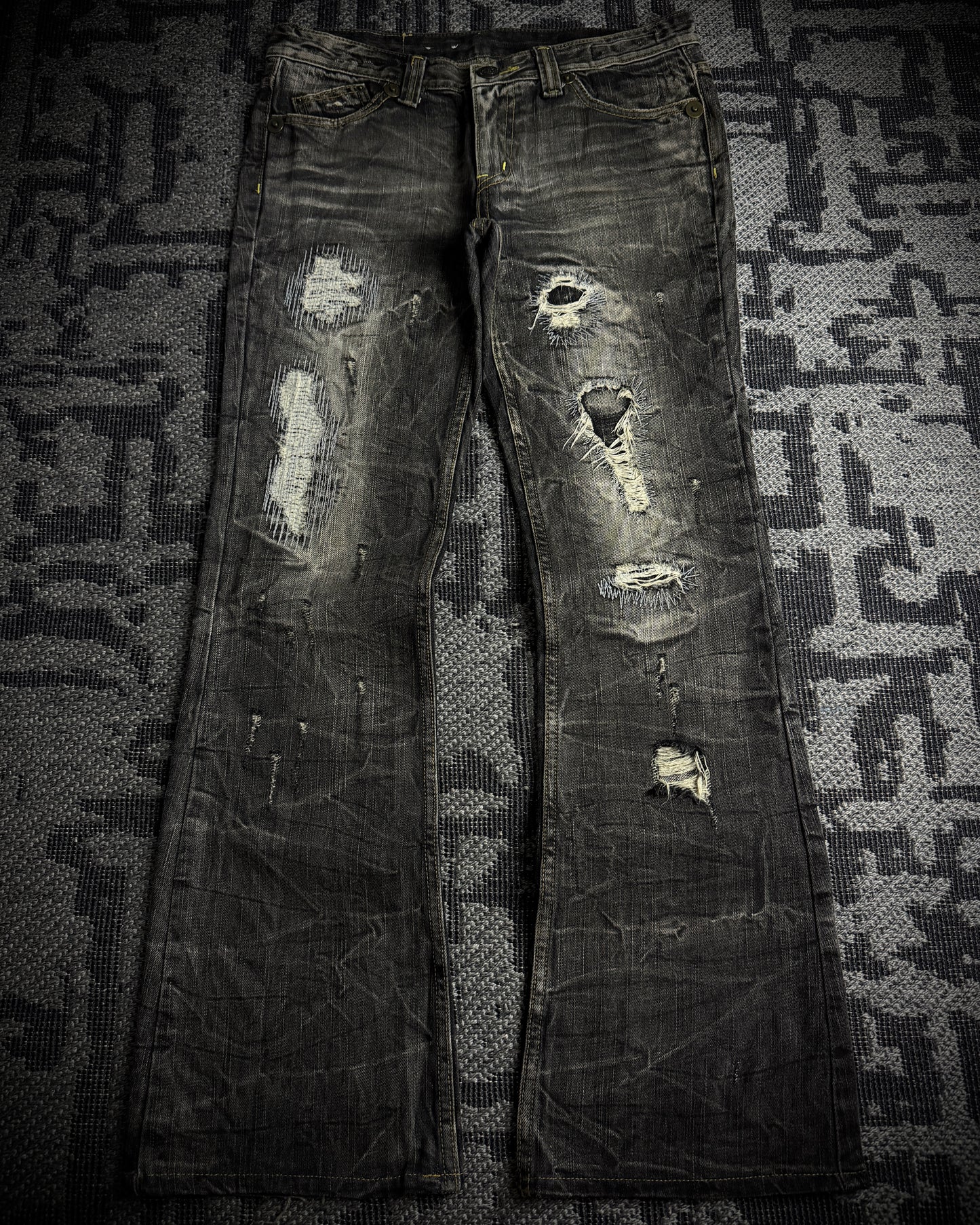 On Board Japanese Distressed Bootcut Denim