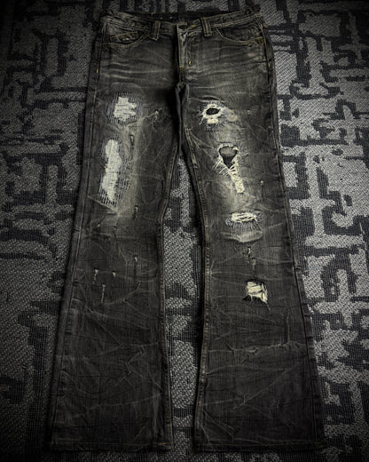 On Board Japanese Distressed Bootcut Denim