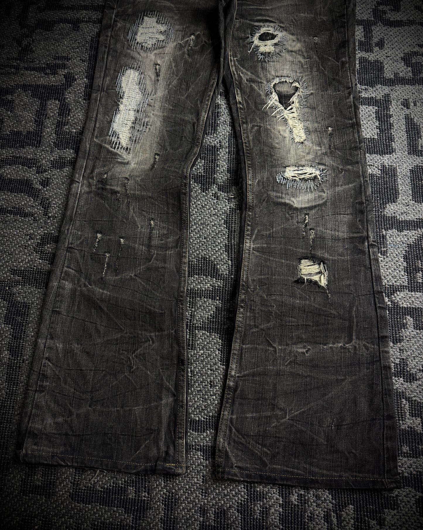 On Board Japanese Distressed Bootcut Denim