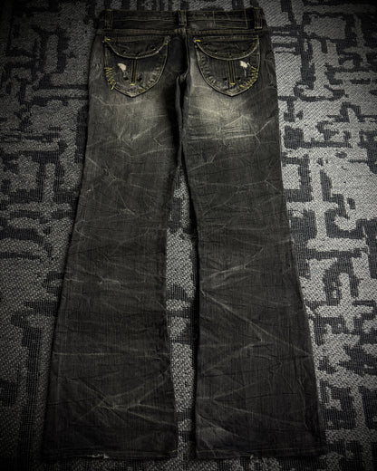 On Board Japanese Distressed Bootcut Denim