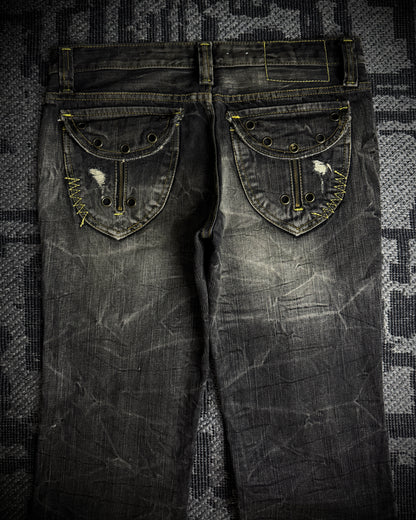 On Board Japanese Distressed Bootcut Denim
