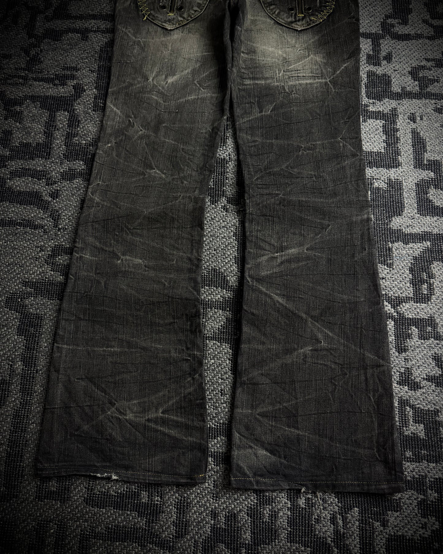 On Board Japanese Distressed Bootcut Denim