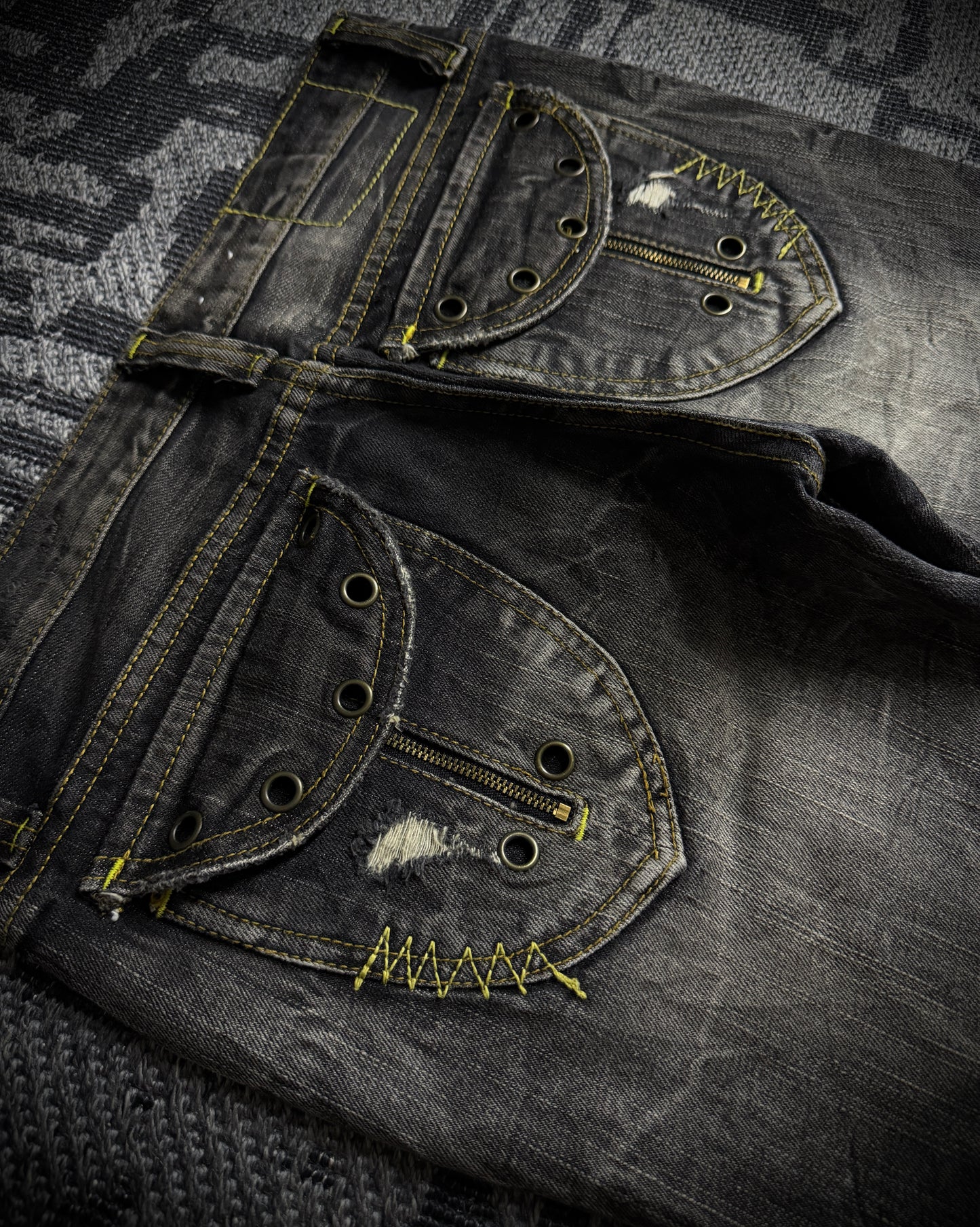 On Board Japanese Distressed Bootcut Denim