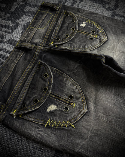 On Board Japanese Distressed Bootcut Denim