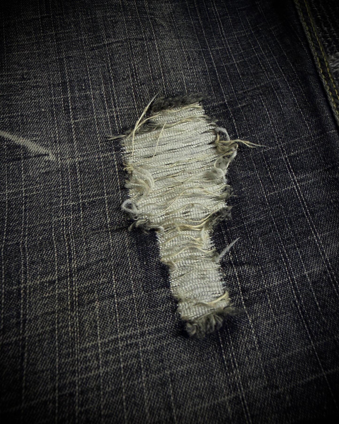 Black Crown Japanese Distressed Bootcut Denim