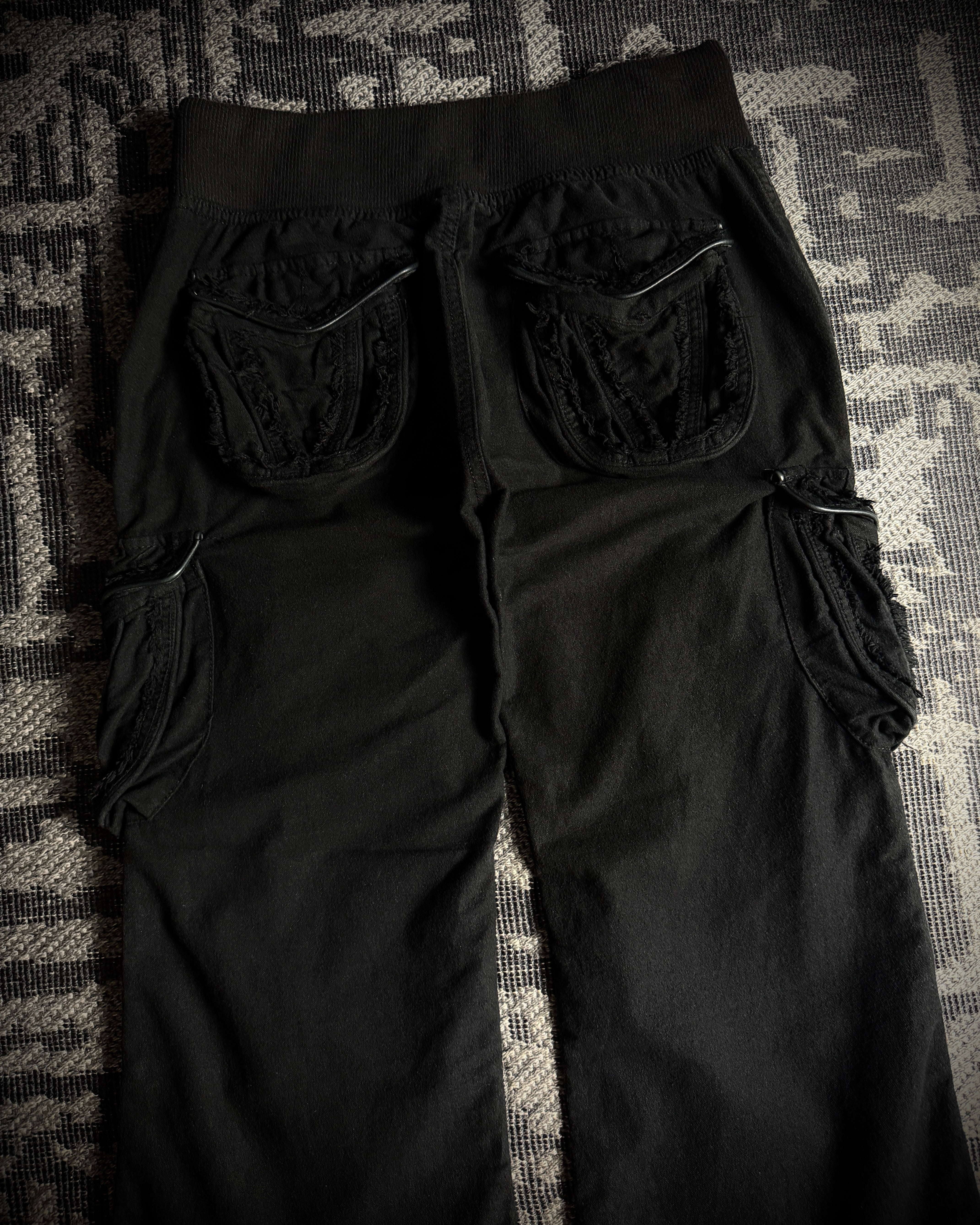 GOA Detachable Rabbit Fur Flared Cargo Pants – susurrus