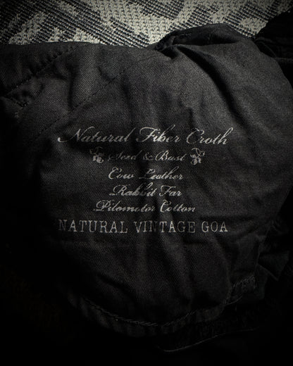 GOA Detachable Rabbit Fur Flared Cargo Pants
