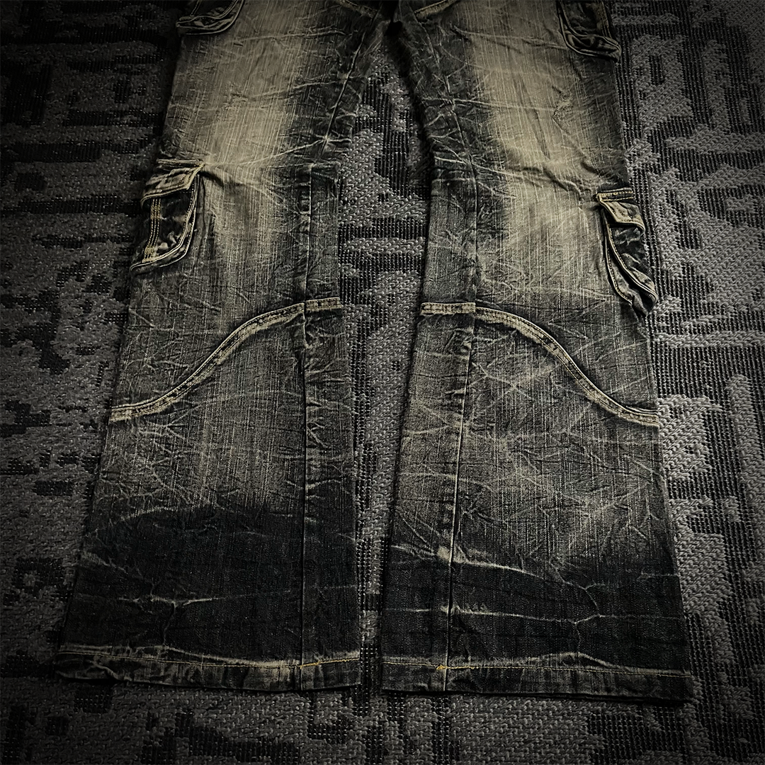 Topism Gimmick Multi Pocket Flared Jeans