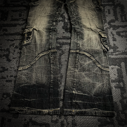 Topism Gimmick Multi Pocket Flared Jeans