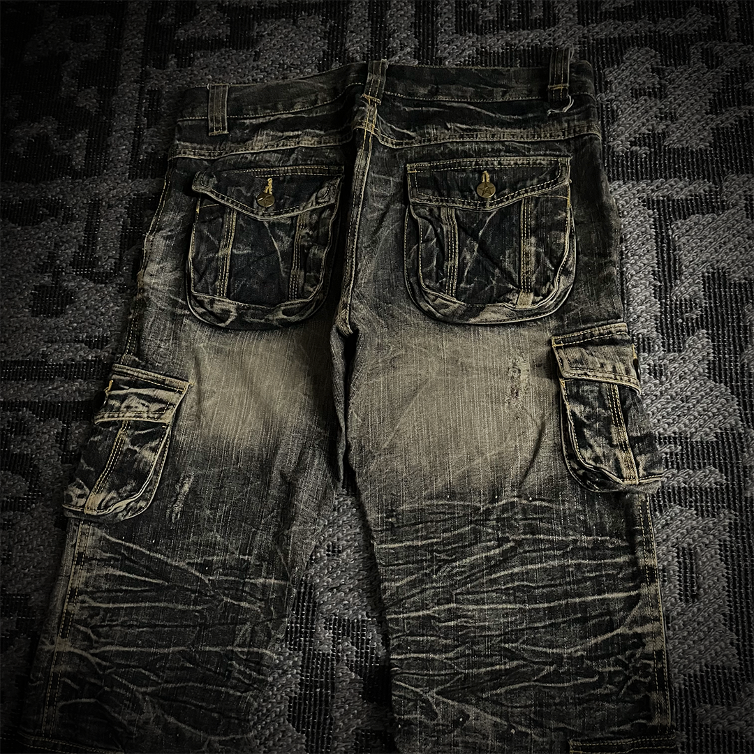 Topism Gimmick Multi Pocket Flared Jeans