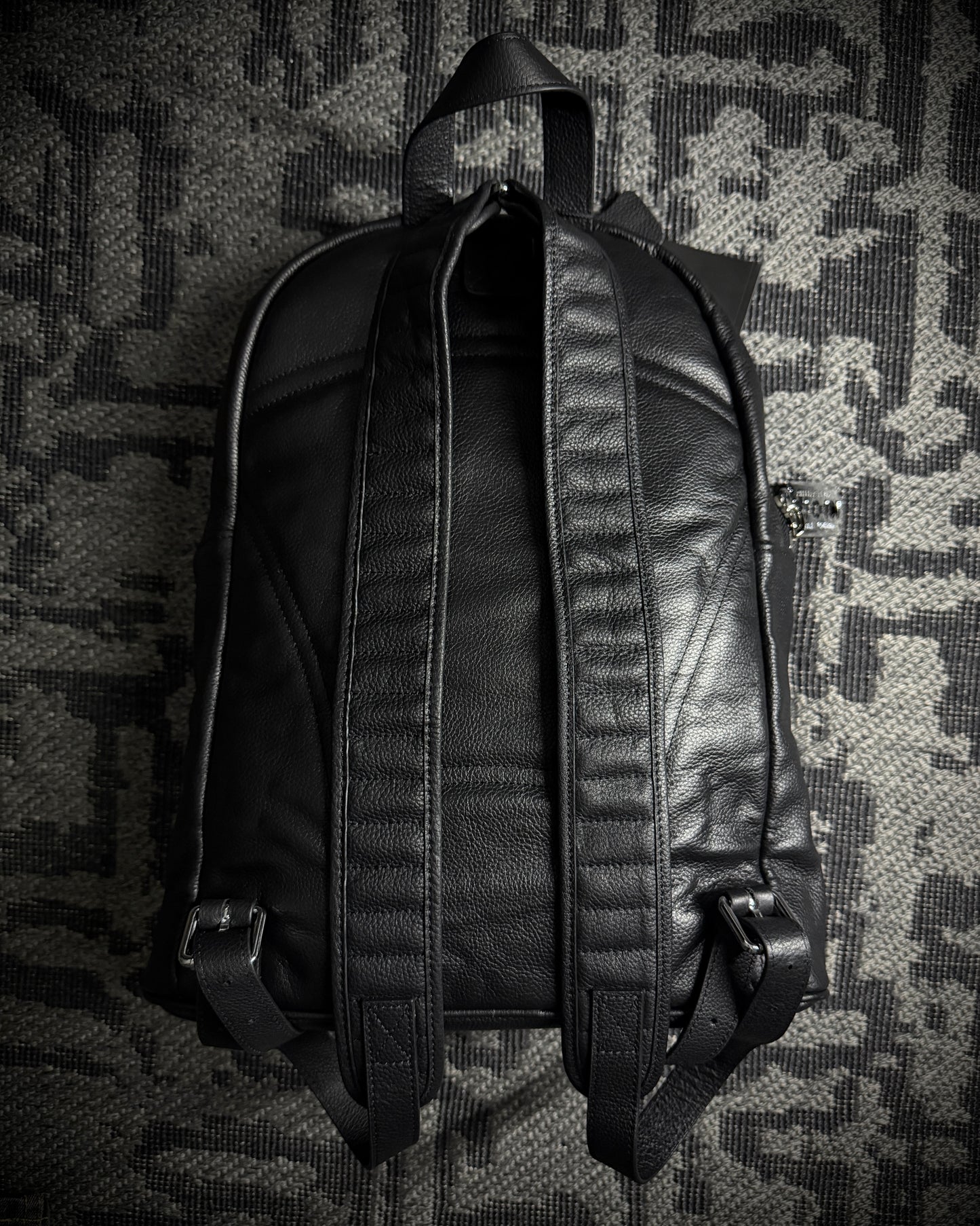 Philipp Plein Skull Leather Backpack