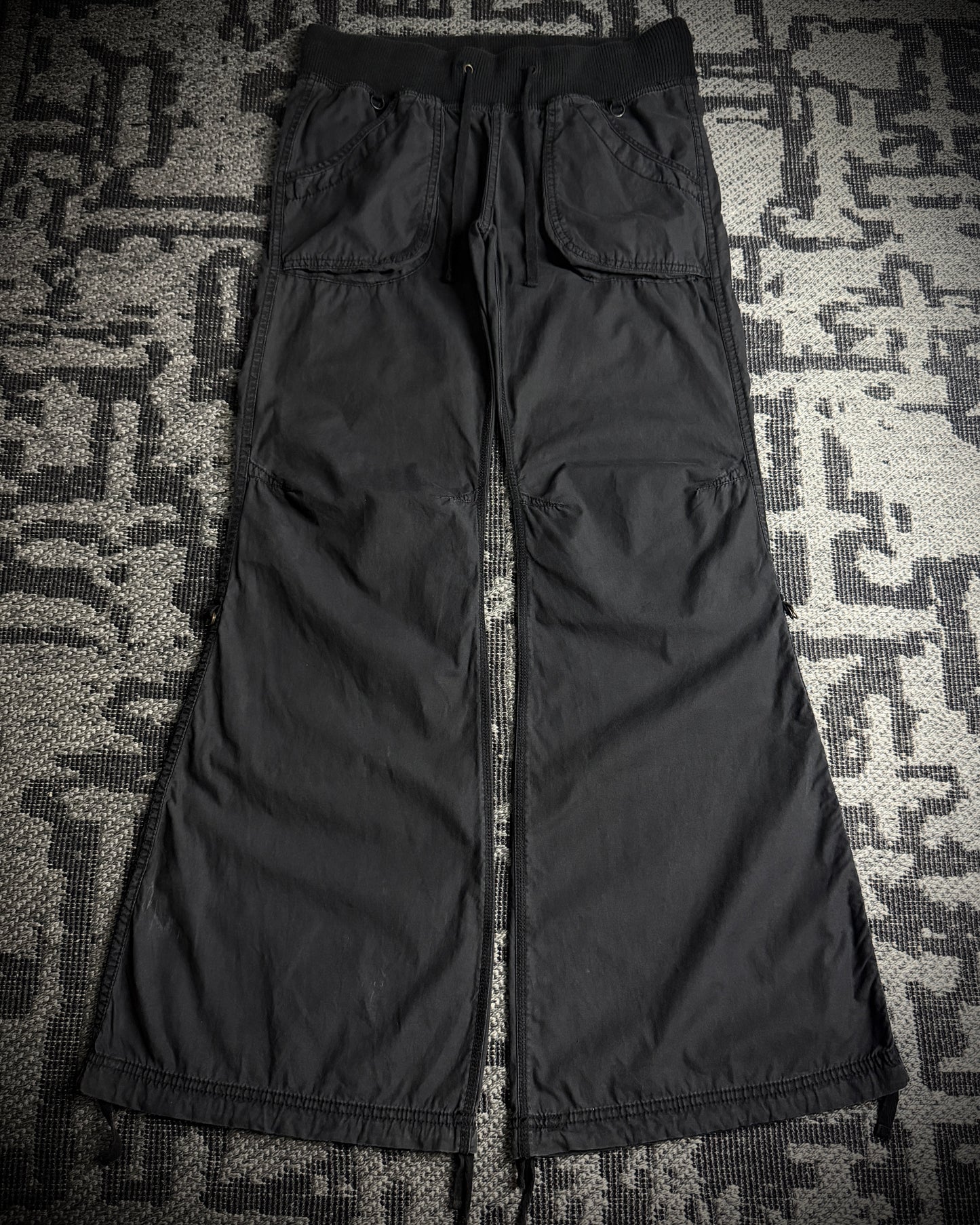 GOA Faded Black Flared Pants