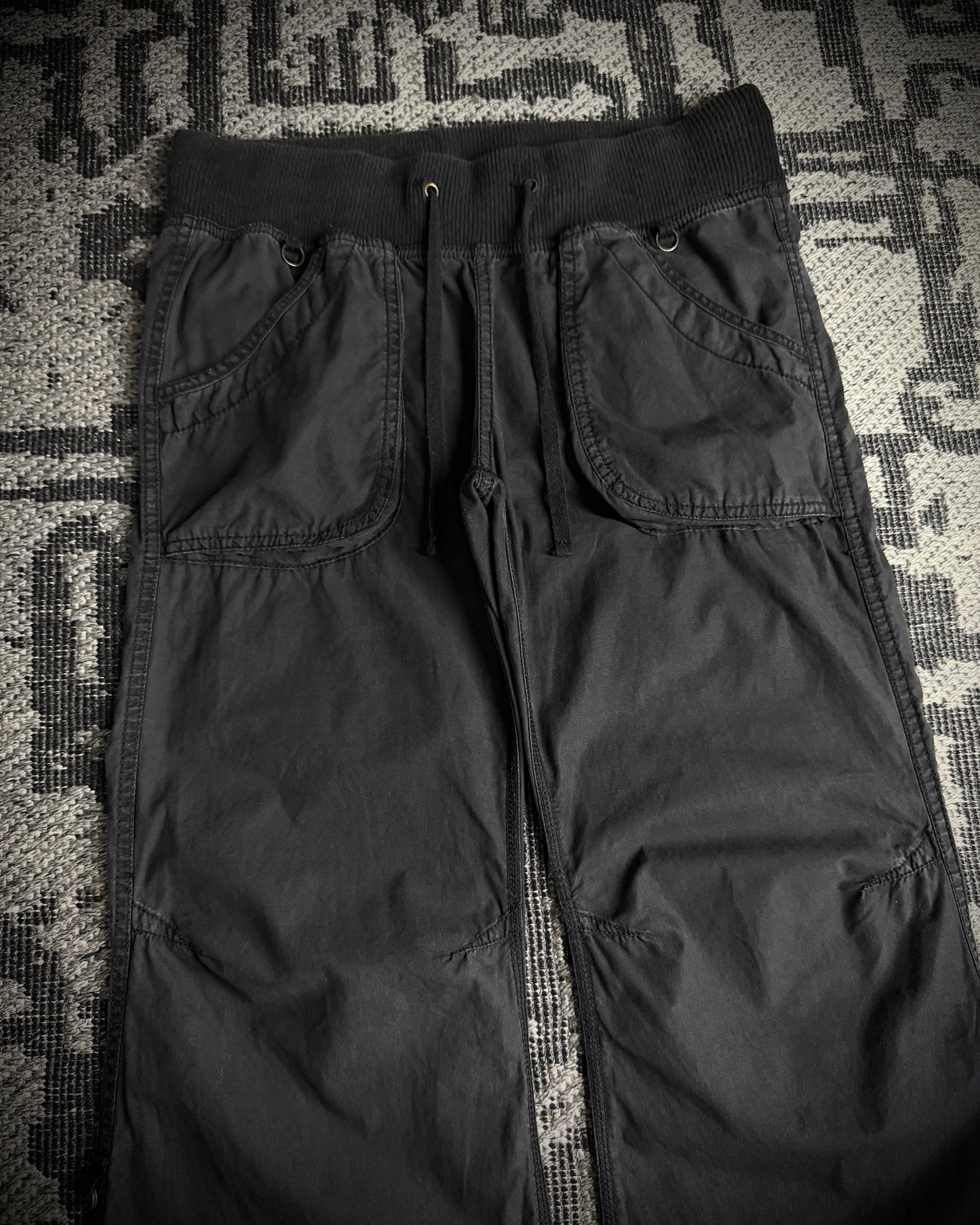 GOA Faded Black Flared Pants
