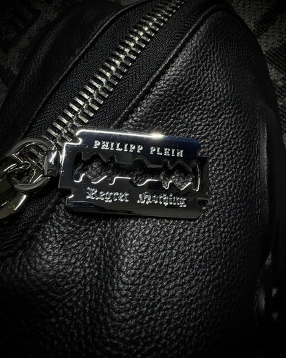 Philipp Plein Skull Leather Backpack