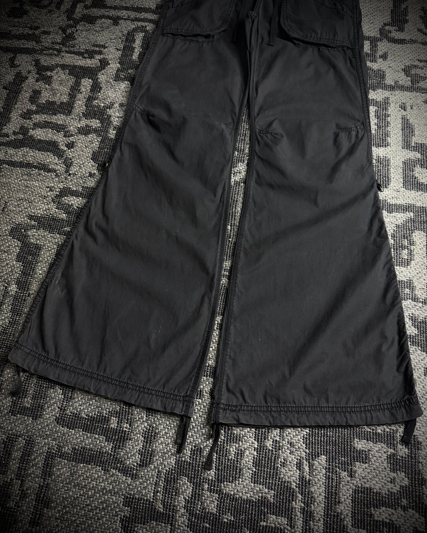 GOA Faded Black Flared Pants
