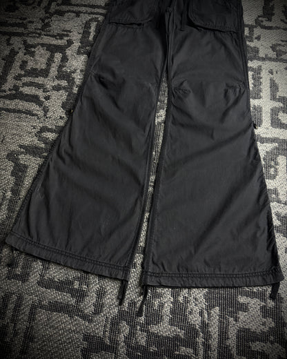 GOA Faded Black Flared Pants