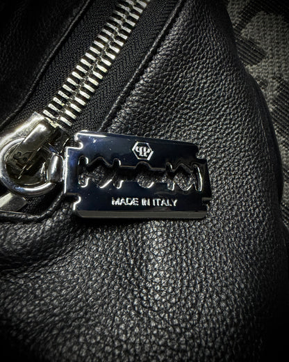 Philipp Plein Skull Leather Backpack